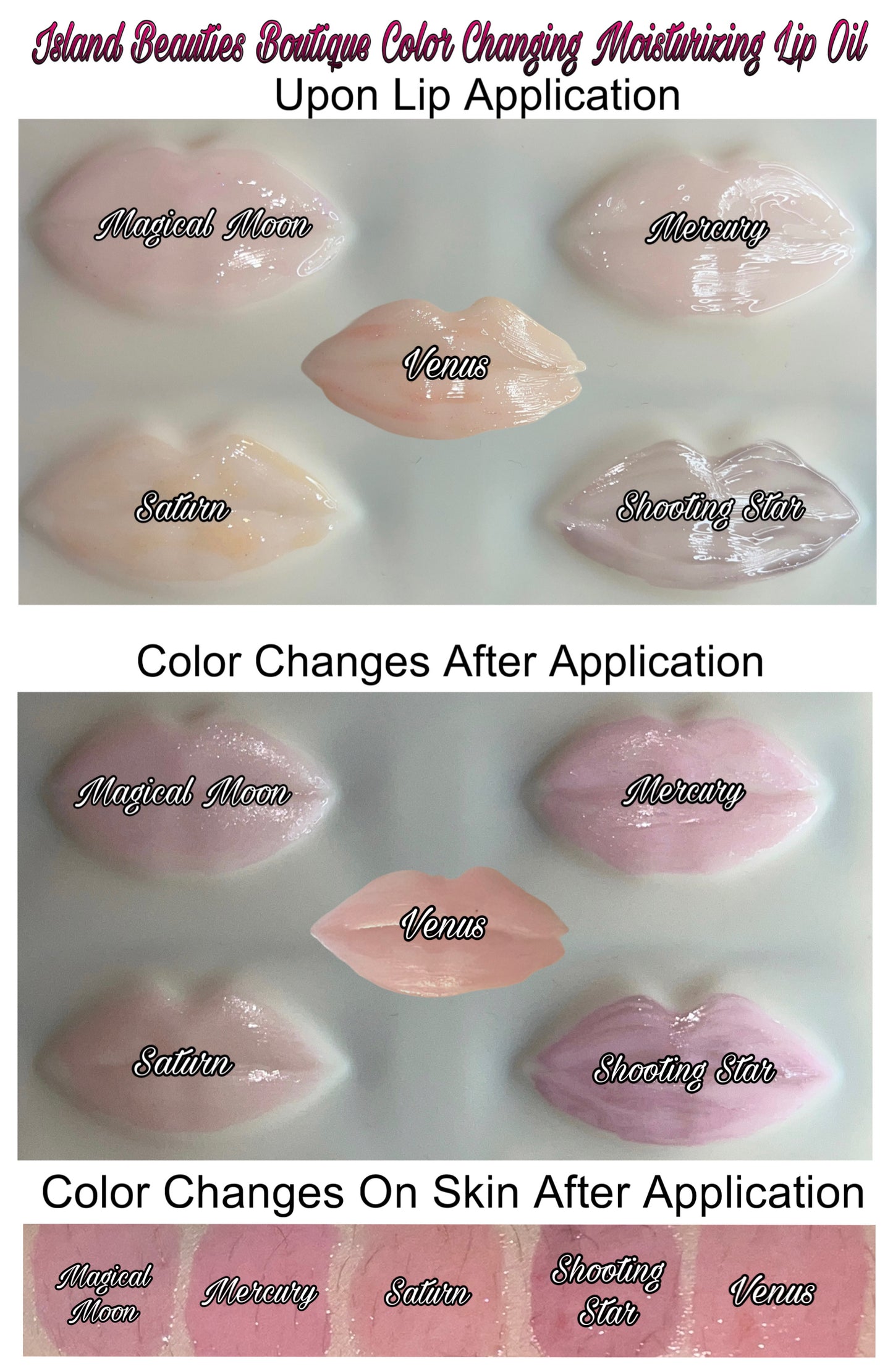 Color Changing Moisturizing Lip Oils