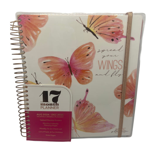 Aug 2024 - Dec 2025 Planner 9" x 8"