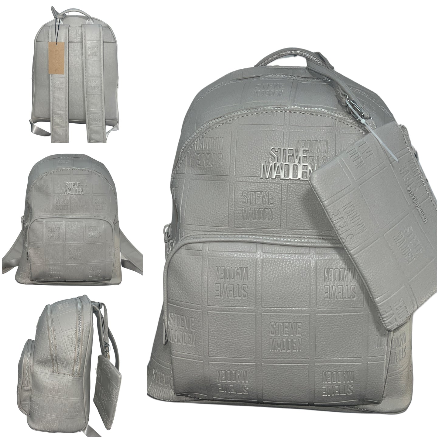 Steve Madden 2pc Mini Logo Backpack Set