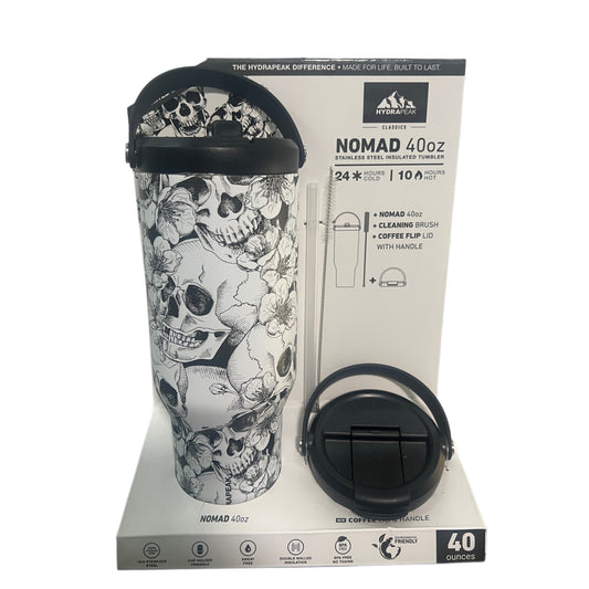 Hydrapeak 40oz Skull Tumbler