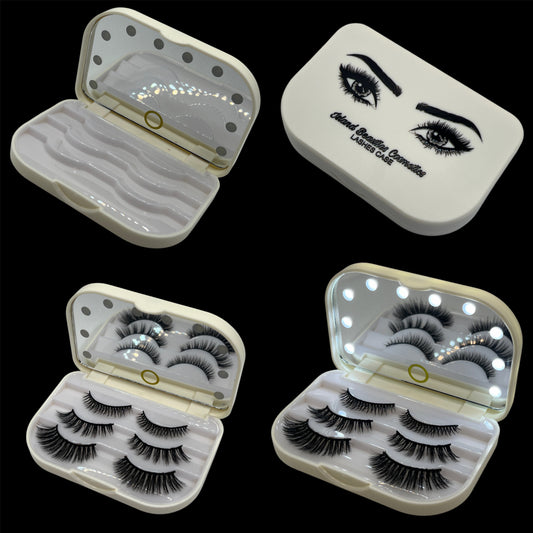 LED Mirror Lashes Case