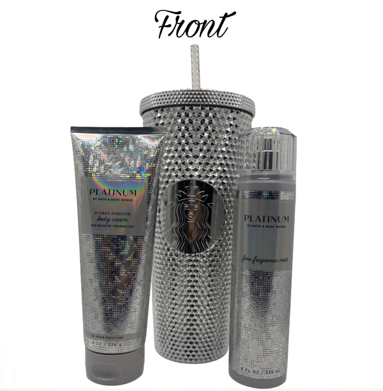 Starbucks Silver Studded Mickey Mouse Walt Disney World Tumbler w/ Free B & B Set