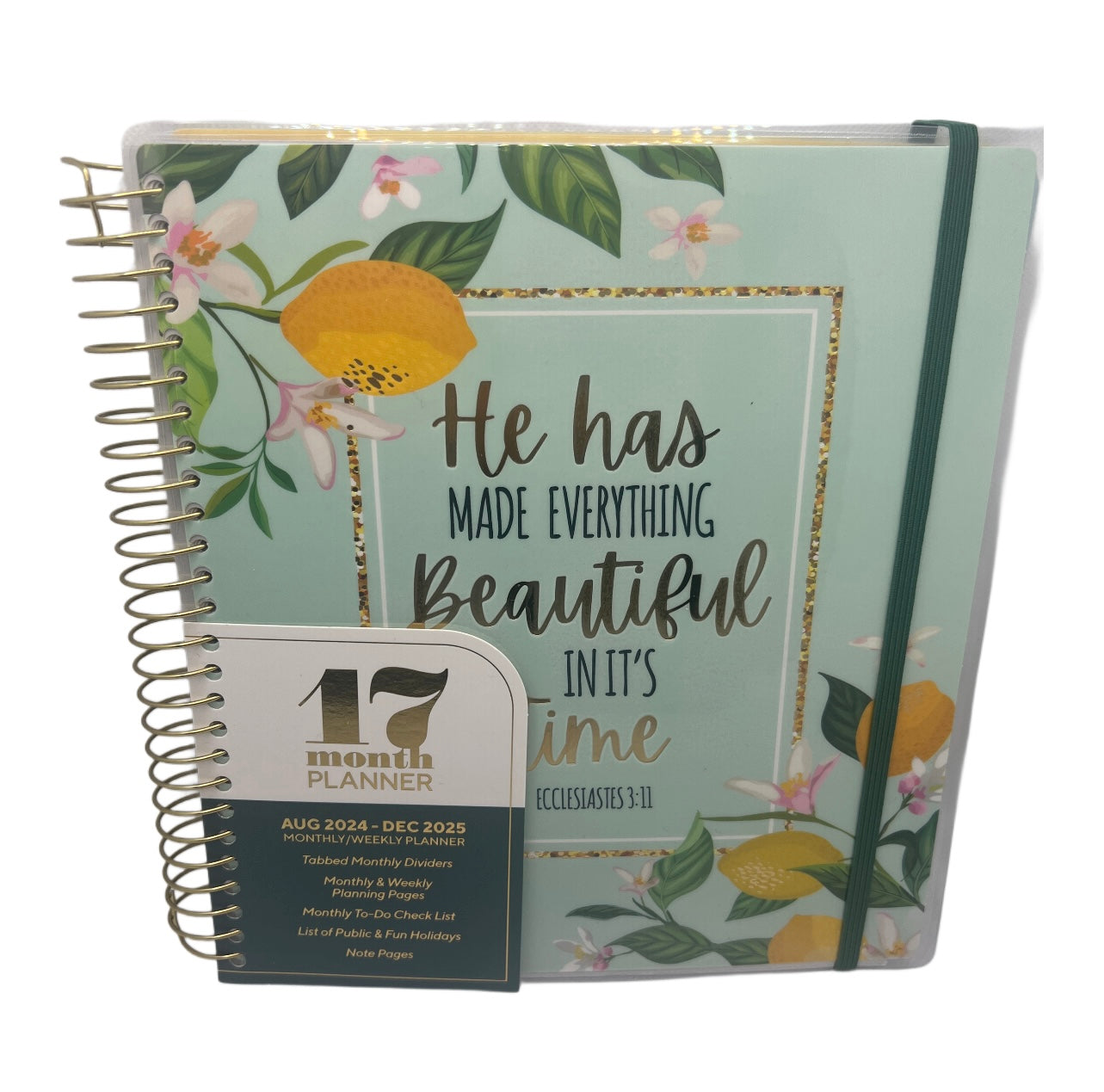 Aug 2024 - Dec 2025 Planner 9" x 8"