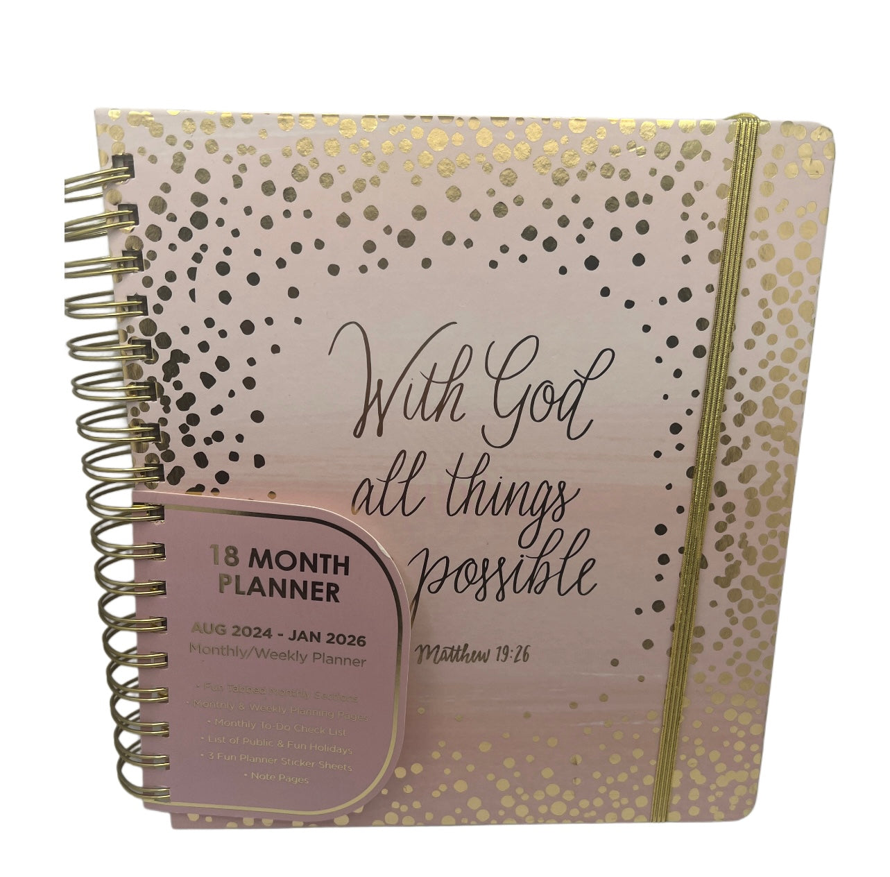 Aug 2024 - Dec 2025 Planner 9" x 8"
