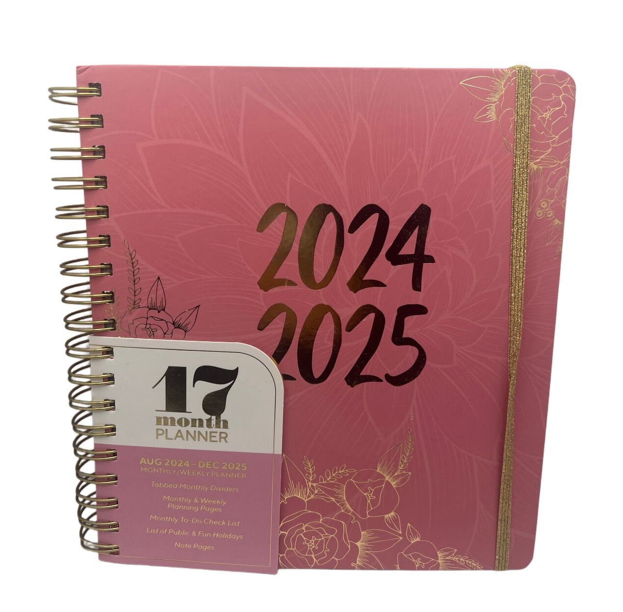 Aug 2024 - Dec 2025 Planner 9" x 8"